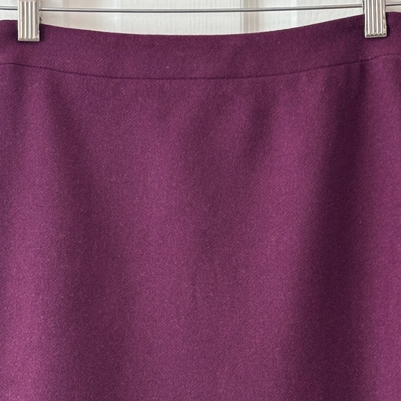 J Crew "The Pencil Skirt" - Raspberry/Plum Size 00P - Picture 6 of 10
